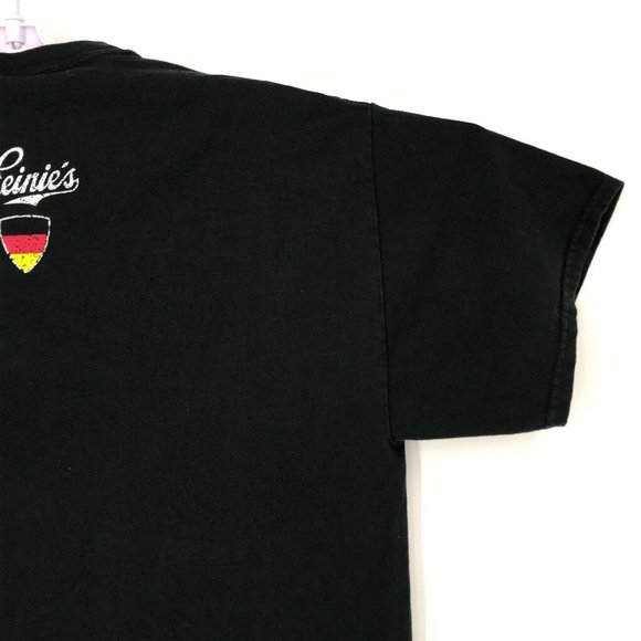 Leinenkugel's Oktoberfest Mens Shirt Large Black 2012 Short Sleeve Leinie's - Picture 9 of 12